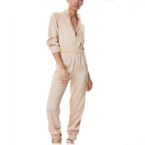 Sz 2 Alice + Olivia Almond/Gold Jumpsuit